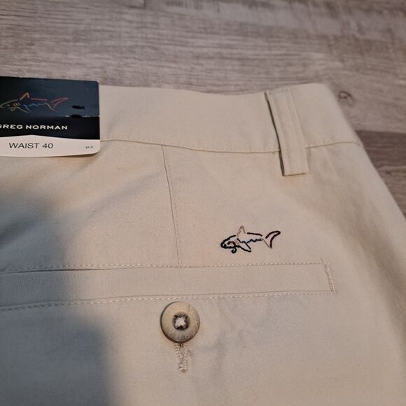 Greg Norman Shorts Men 40T Beige Chino Golf Flat Front 9” Inseam High Rise NWT - Picture 10 of 10